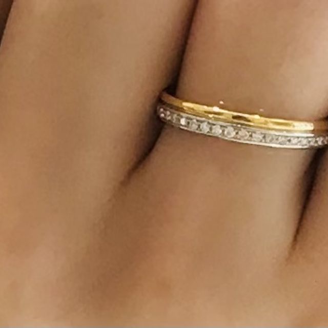 【4℃ BRIDAL(ヨンドシーブライダル)の口コミ】 コンビネーションのバリエーションが沢山ありました。二つの違う素材が合…