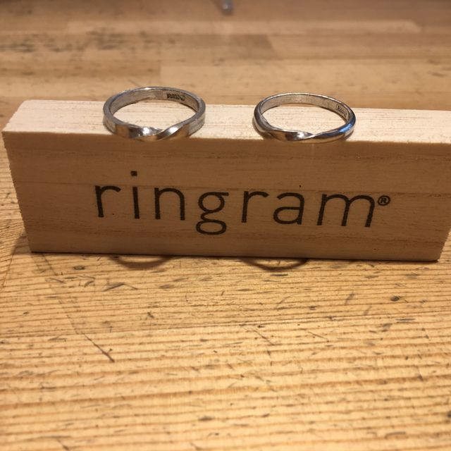 【ringram(リングラム)の口コミ】 シンプルな作りが好きなので、純度の高いプラチナで金属アレルギーの私で…