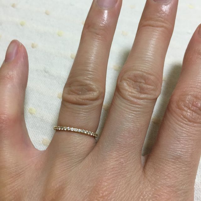 【Jupiter BLANTELIE(ジュピターブラントリエ)の口コミ】 とにかく華奢なこと。そしてフルにダイヤが施されているので指輪がどれだ…