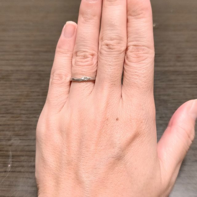 【TRECENTI(トレセンテ)の口コミ】 双子ダイヤモンドという、1つの原石を2つに分けたダイヤモンドが気に入り…