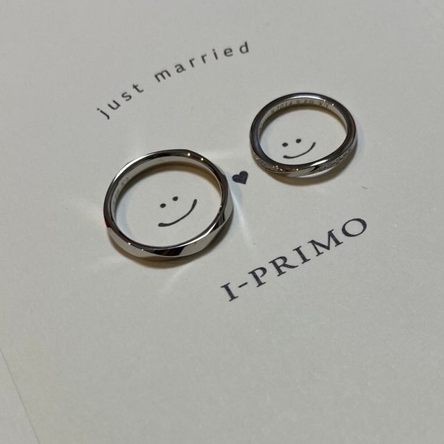 【アイプリモ(I-PRIMO)の口コミ】 彼からもらったプロポーズリングがアイプリモさんでした！結婚指輪を購入…