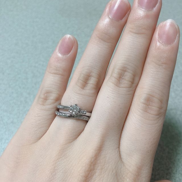 【アイプリモ(I-PRIMO)の口コミ】 彼からもらったプロポーズリングがアイプリモさんでした！結婚指輪を購入…