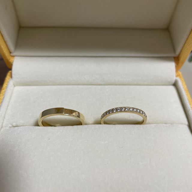 【ケイウノ ブライダル(K.UNO BRIDAL)の口コミ】 手作りの指輪も検討していたら、
こちらのお店で、少しだけ自分たちが携わ…