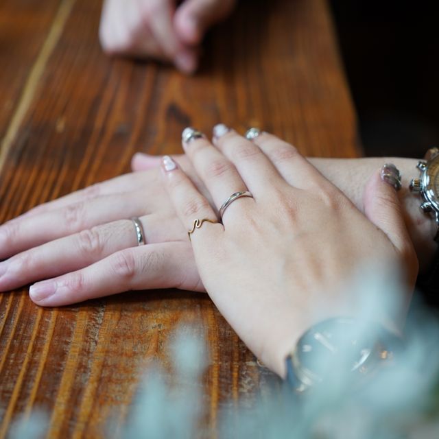 【THREE TREES(スリーツリーズ)の口コミ】 せっかくなら結婚指輪は手作りしたいと思っていました。婚約指輪に合うデ…