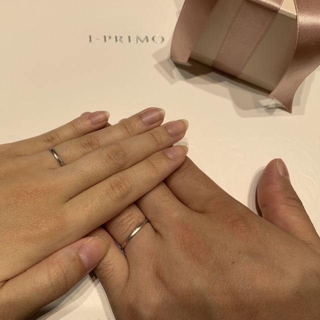 【アイプリモ(I-PRIMO)の口コミ】 こちらの希望デザインが可愛くてシンプルなものを探していたところ店員さ…