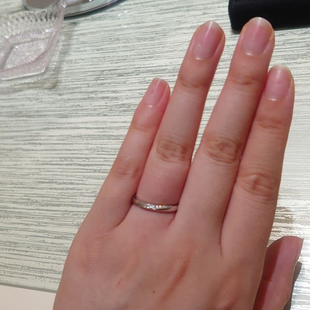 【TRECENTI(トレセンテ)の口コミ】 店員の方が説明されていた通り、指輪の付け外しのしやすさに驚きました。…