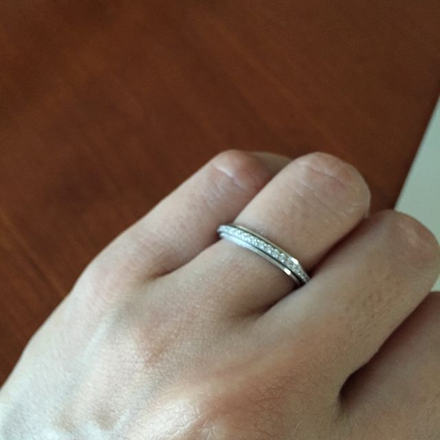 【ピアジェ(PIAGET)の口コミ】 結婚指輪は毎日するので、フルエタニティーで探していました。PiagetのPos…