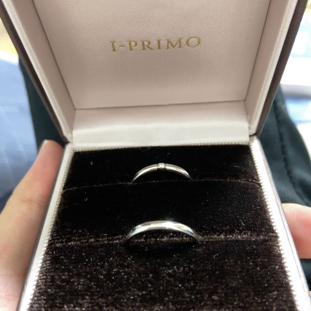 【アイプリモ(I-PRIMO)の口コミ】 指輪の購入は初めてで、いろいろ種類があり悩みましたが、シンプルだけど…