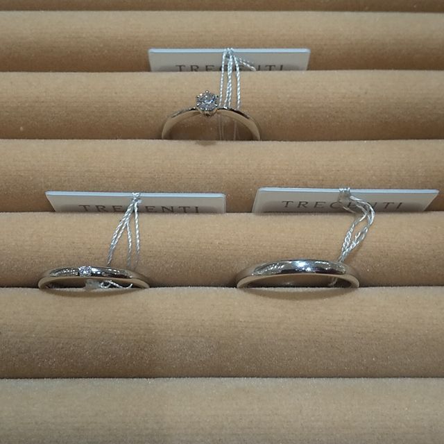 【TRECENTI(トレセンテ)の口コミ】 指輪のはめ心地が良く、号数が豊富なので自分に合う指輪サイズが見つかる…