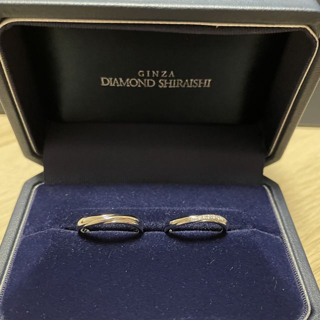 【銀座ダイヤモンドシライシの口コミ】 ダイヤモンドがギラギラしすぎず、とても上品な感じでよかった。私生活、…