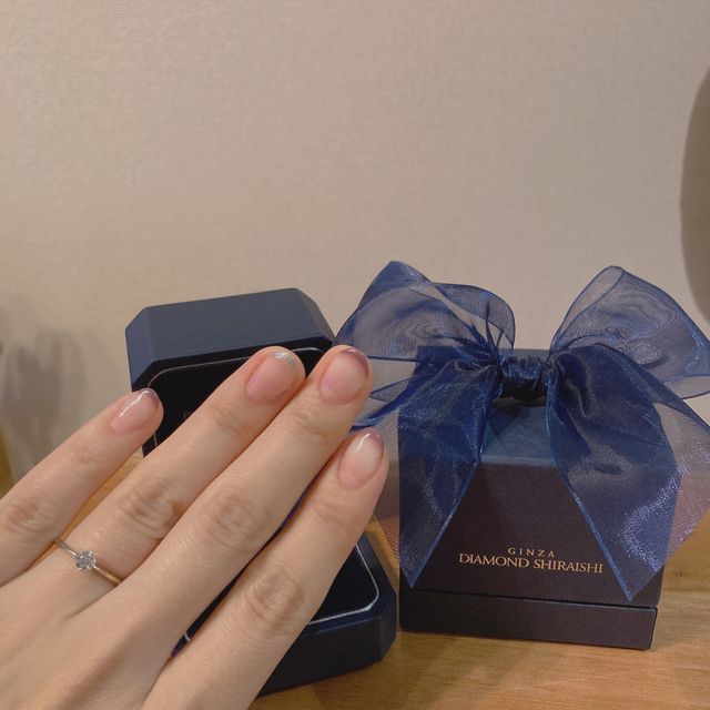 【銀座ダイヤモンドシライシの口コミ】 服装が普段カジュアルなのでシンプルなものを希望していました。ダイヤモ…