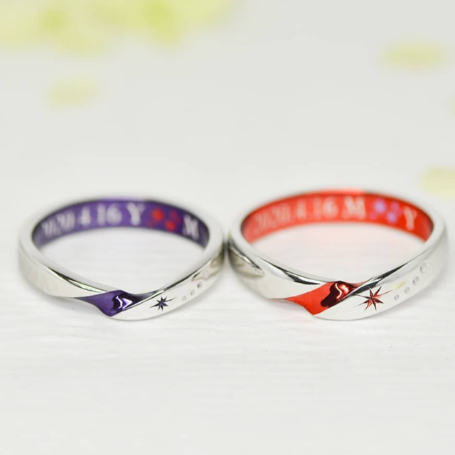 【Forme Poche(フォルムポッシュ)の口コミ】 個性的なデザインの指輪にしたいと考えていたため、フルオーダーメイドに…