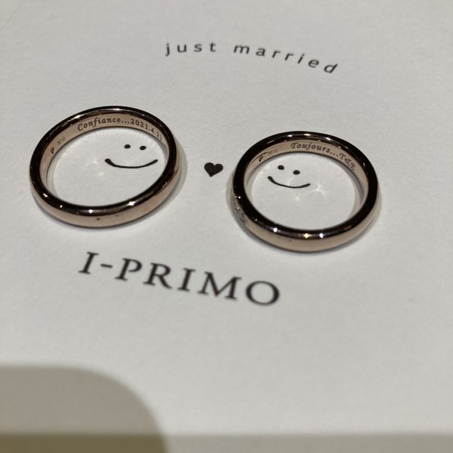 【アイプリモ(I-PRIMO)の口コミ】 指輪の形や特徴などを丁寧に説明していただき、店員さんからいろいろなも…