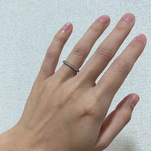 【ティファニー(Tiffany & Co.)の口コミ】 婚約指輪は買ってもあまり使うことがないため、結婚指輪だけにしようとい…