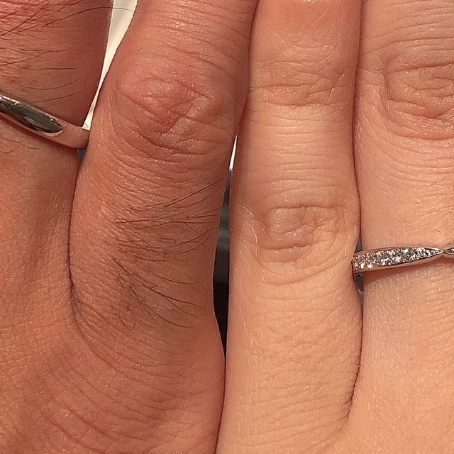 【銀座ダイヤモンドシライシの口コミ】 指輪のデザインが良かったです。妻はダイヤモンド入りを希望していて、デ…