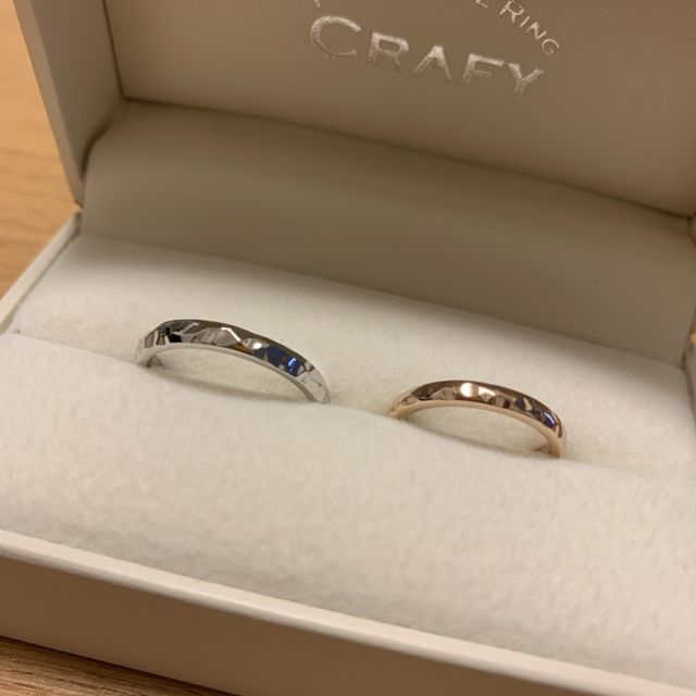 【CRAFY(クラフィ)の口コミ】 結婚指輪のブランドにこだわりがなく結婚する前から手作りで指輪を作りた…