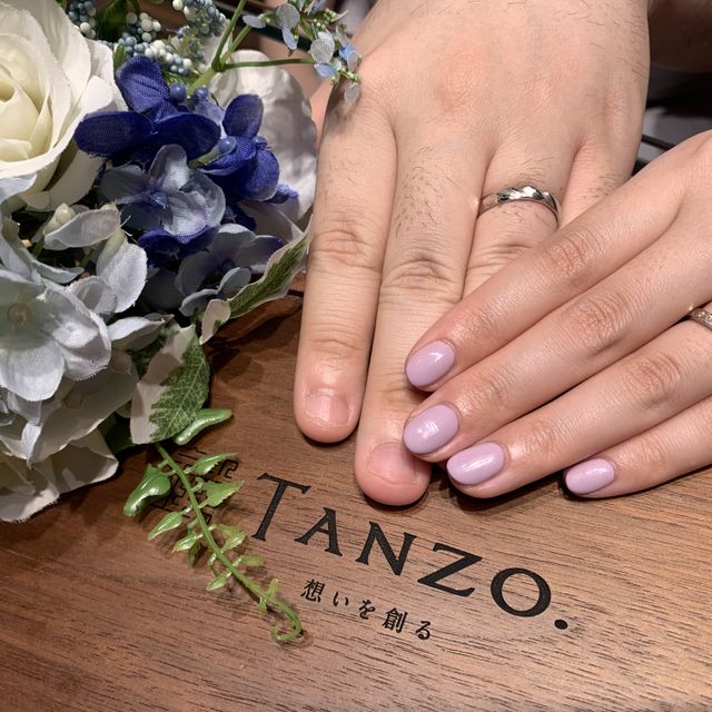 【TANZO.(鍛造指輪)の口コミ】 他ブランドの既存のデザインで探していたのですが、なかなか2人がしっくり…