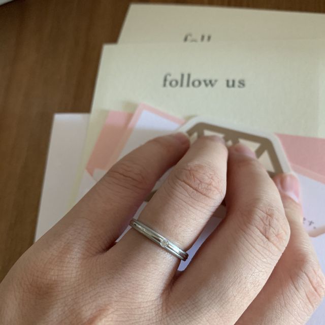 【アイプリモ(I-PRIMO)の口コミ】 共働きなので、シンプルなものを探してました。
アイプリモで決まった指輪…