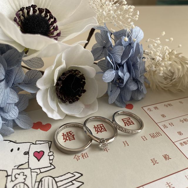 【4℃ BRIDAL(ヨンドシーブライダル)の口コミ】 以前から4℃さんのアクセサリーを着用していたので、指輪もここで購入した…