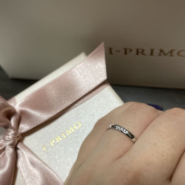 【アイプリモ(I-PRIMO)の口コミ】 旦那がアレルギーを持っていたので、アレルギーフリーの結婚指輪を探して…