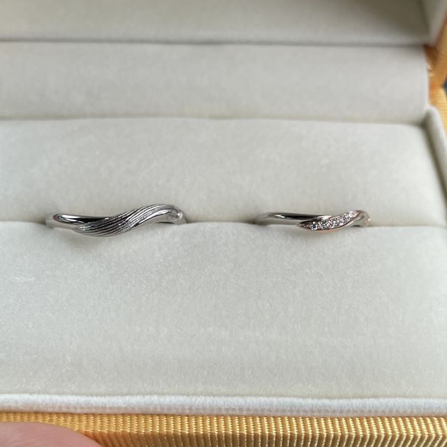 【ケイウノ ブライダル(K.UNO BRIDAL)の口コミ】 指輪のおすすめポイントは2人で相談して決めたデザインやイメージをアドバ…