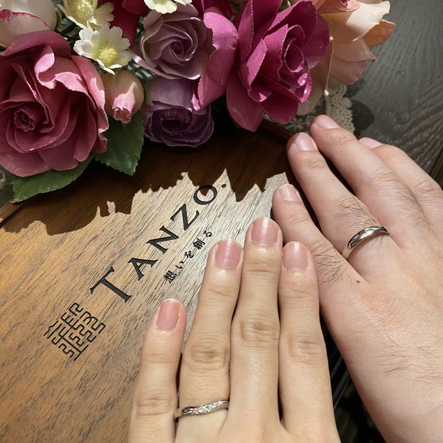 【TANZO.(鍛造指輪)の口コミ】 デザインの提案もすごく丁寧にしていただき、とてもいい指輪ができました…