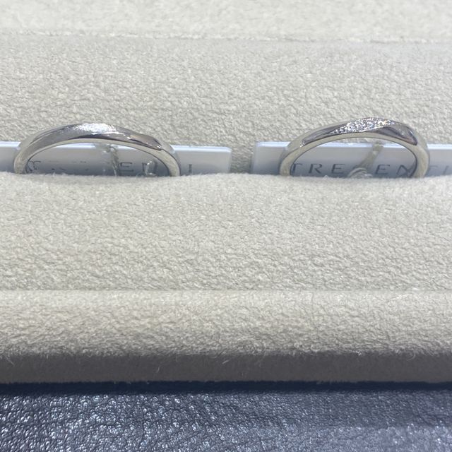 【TRECENTI(トレセンテ)の口コミ】 指輪のデザインが1番気に入りました。シンプルだけど少しキラキラがお気に…