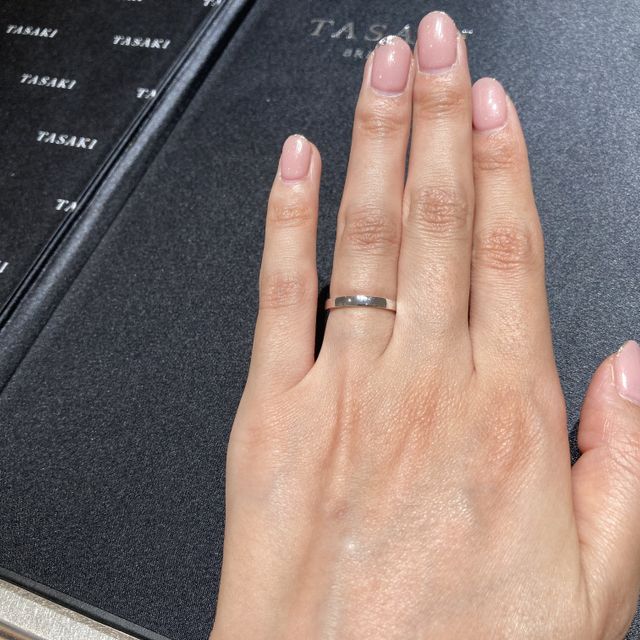 【TASAKI(タサキ)の口コミ】 ハーフエタニティで、丸みが少ないデザインだけど角張りすぎない、丈夫で…