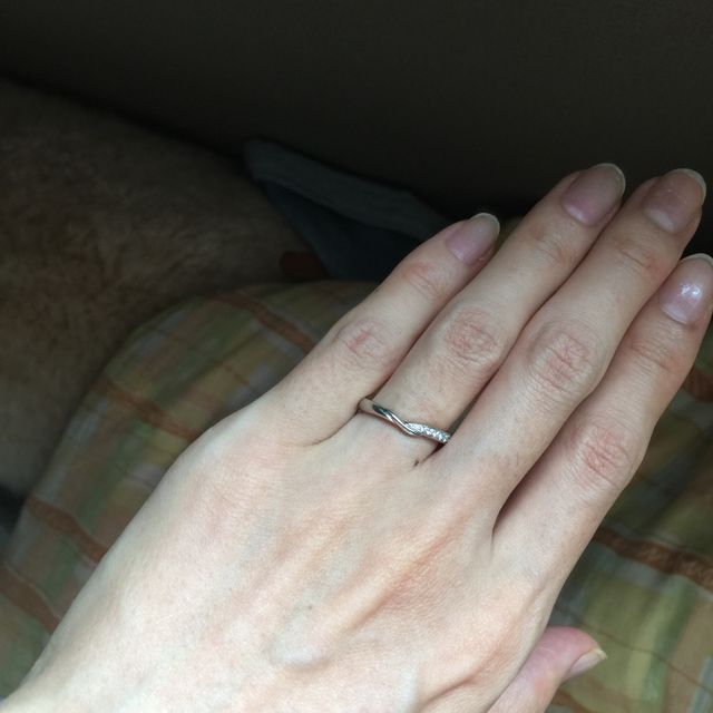 【TRECENTI(トレセンテ)の口コミ】 つけ心地が大変良かったです。また、ダイヤが付いた指輪でV型のものが欲し…