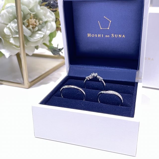 【HOSHI no SUNA 星の砂(ほしのすな)の口コミ】 この指輪を見かけたときに一目惚れしました！細身でシンプルすぎず、セッ…