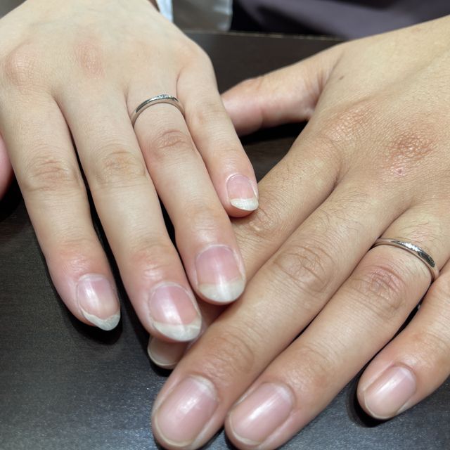 【TRECENTI(トレセンテ)の口コミ】 もともと持っていたエンゲージリングとの相性も良くて、キレイに付けられ…