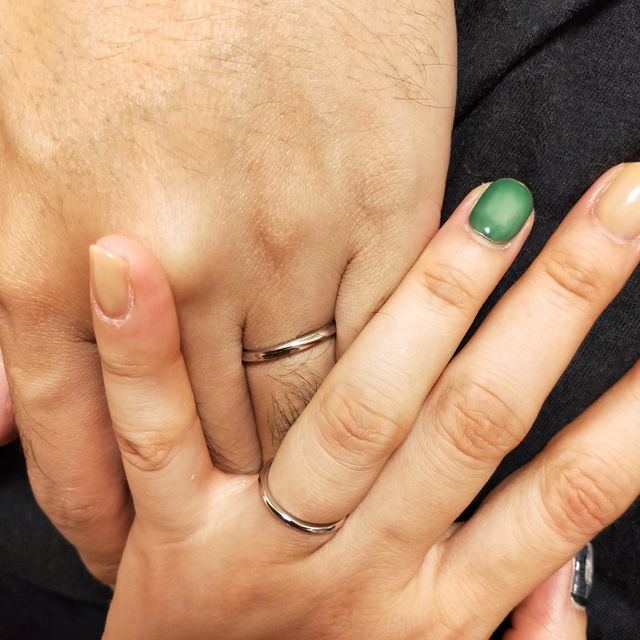 【銀座ダイヤモンドシライシの口コミ】 着け心地の良さ。するっと付け外しでき、指に馴染むのが良かったです。彼…