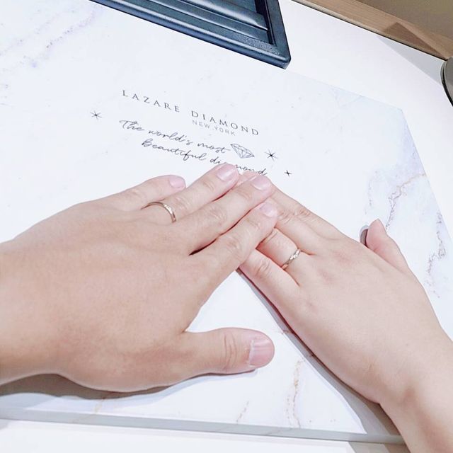 【ラザール ダイヤモンド(LAZARE DIAMOND)の口コミ】 丈夫なリングを探していたので、鍛造リングであるというところに魅力を感…