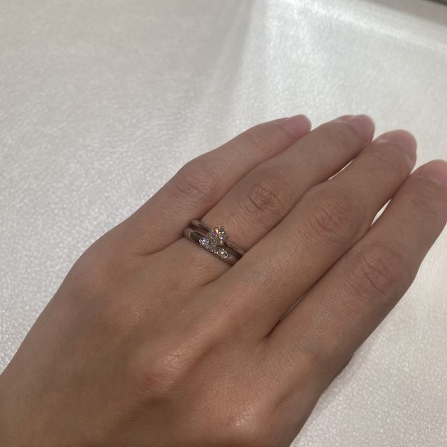 【MIKIMOTO(ミキモト)の口コミ】 ミキモトの婚約指輪の中で、メリアという名前のついているデザインでした…