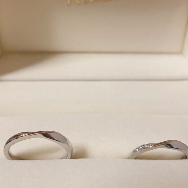 【ケイウノ ブライダル(K.UNO BRIDAL)の口コミ】 指輪の決め手としては、元々あまり具体的なイメージがなかったのですが、…