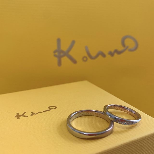 【ケイウノ ブライダル(K.UNO BRIDAL)の口コミ】 デザインに一目惚れしました。
またそこから色味やダイヤなど細かいところ…