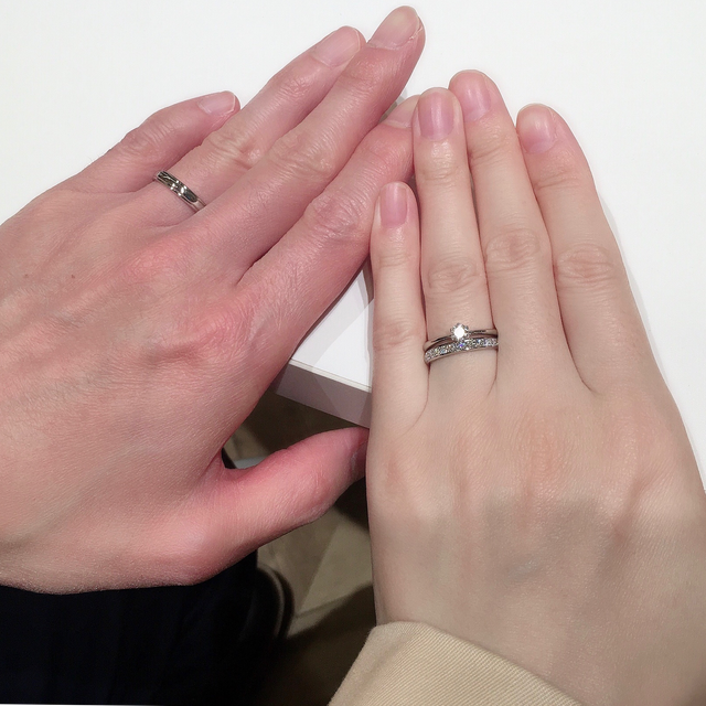 【ラザール ダイヤモンド(LAZARE DIAMOND)の口コミ】 ハーフエタニティは決めていたのですが、見に行く前はアプローズの希望で…