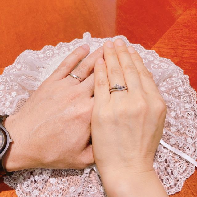 【TRECENTI(トレセンテ)の口コミ】 エンゲージの指輪はハート形のピンクダイヤがついていたことが決め手にな…