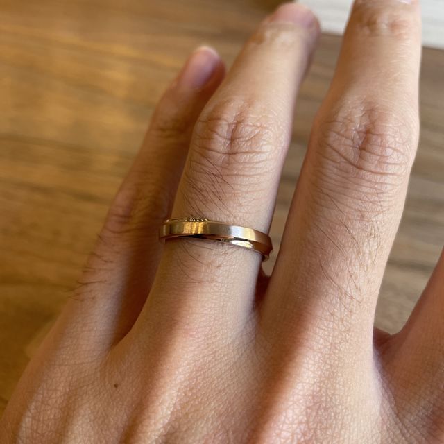 【出雲結(いずもゆい)の口コミ】 １番の決め手は指輪のデザイン性と肌馴染みが良かったピンクゴールドの色…