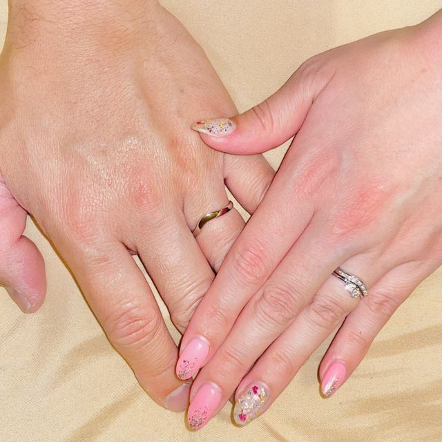 【ジュエリーツツミ(JEWELRY TSUTSUMI)の口コミ】 婚約指輪も結婚指輪も両方欲しかったので、最初はバラバラに組み合わせて…