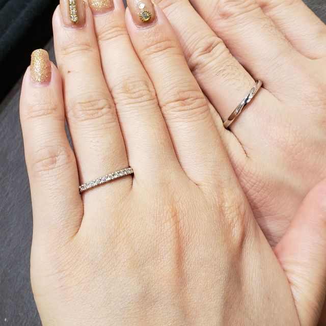 【TRECENTI(トレセンテ)の口コミ】 細めのハーフエタニティを探していたのですが、可愛いハーフエタニティを…