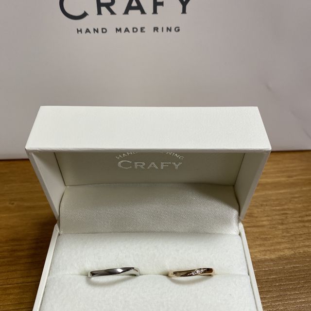 【CRAFY(クラフィ)の口コミ】 もともと手作りで結婚指輪を作りたいと考えており、いくつか候補はあった…