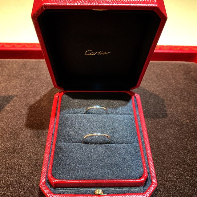 【カルティエ(Cartier)の口コミ】 以前から二人で結婚指輪はカルティエにしようと決めていたのでブランドは…