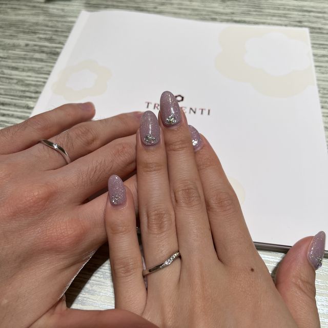 【TRECENTI(トレセンテ)の口コミ】 ダイヤが落ちても無料で付け足しの保証があること。
つけ心地がよくプラチ…