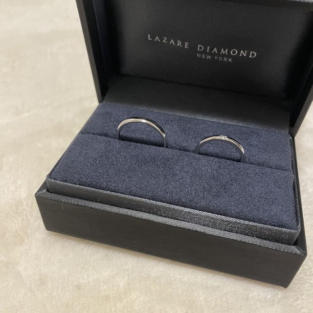 【ラザール ダイヤモンド(LAZARE DIAMOND)の口コミ】 指輪の細さとデザインに一目惚れしました！対応して下さった方もとてもよ…