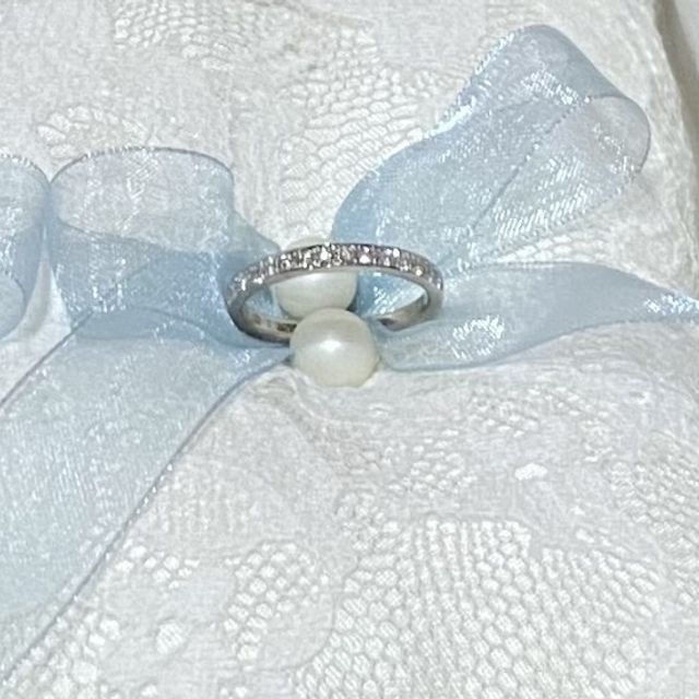 【エクセルコダイヤモンド(EXELCO DIAMOND)の口コミ】 憧れのエタニティリングにしました。彼のリングはセミオーダーで、ペア感…