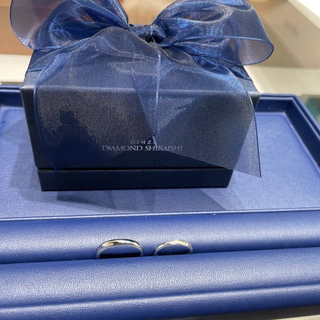 【銀座ダイヤモンドシライシの口コミ】 銀座ダイヤモンドシライシの創業日がふたりの結婚記念日と同じであった点…