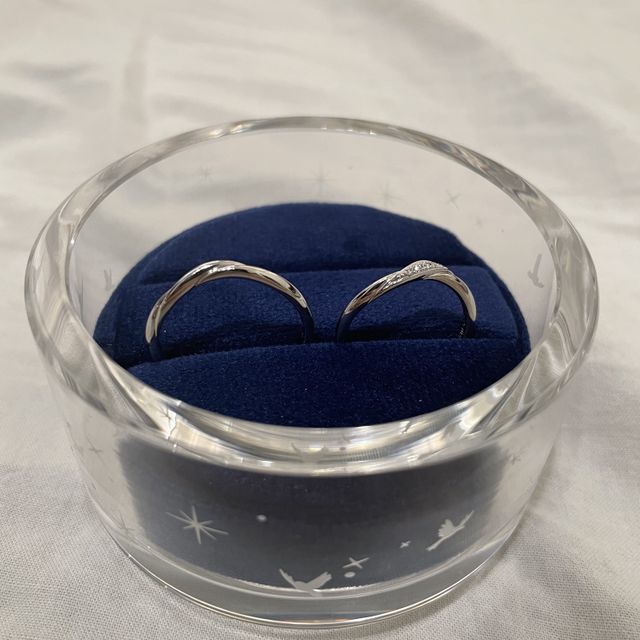 【ケイウノ ブライダル(K.UNO BRIDAL)の口コミ】 元々は結婚指輪は購入しないつもりでしたが、ディズニーモチーフのリング…