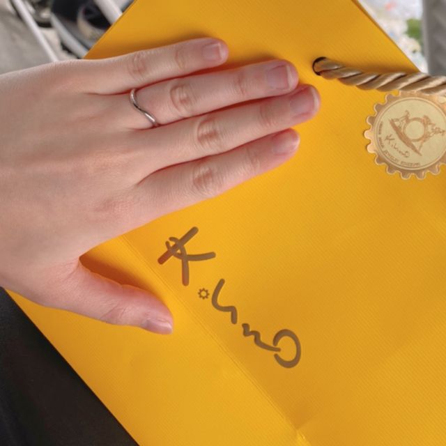 【ケイウノ ブライダル(K.UNO BRIDAL)の口コミ】 それぞれの指の形に合って、かつペア感の出るものを作っていただきました…