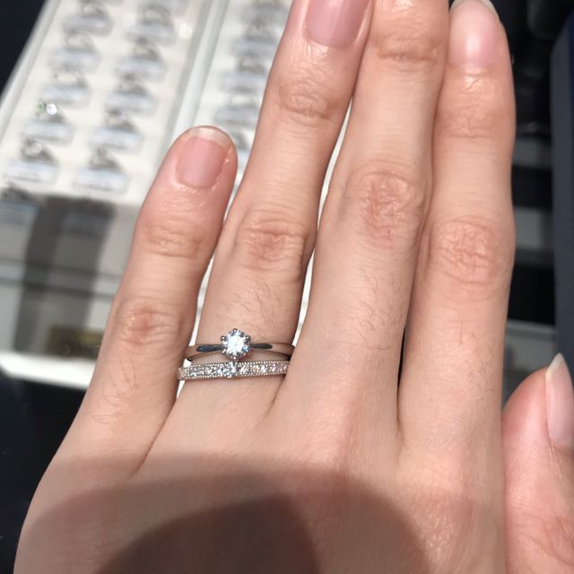 【銀座ダイヤモンドシライシの口コミ】 他店では見ないデザインが多い中、可愛く人と被らなそうっていうのはいい…